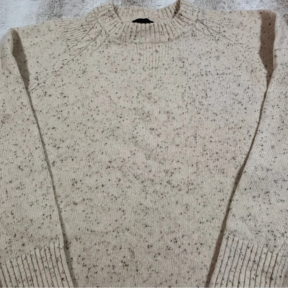 Pendleton Lambswool Crewneck Sweater Speckled Beige Knit Women’s XL - Picture 6 of 16